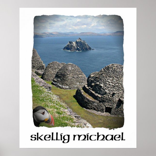 Skellig Michael, Puffin, Skellig Michael Poster (Devant)