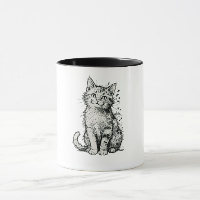 “Sketch Cat” Mug (Centre)
