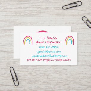 Sketchy Carte de visite arc-en-ciel