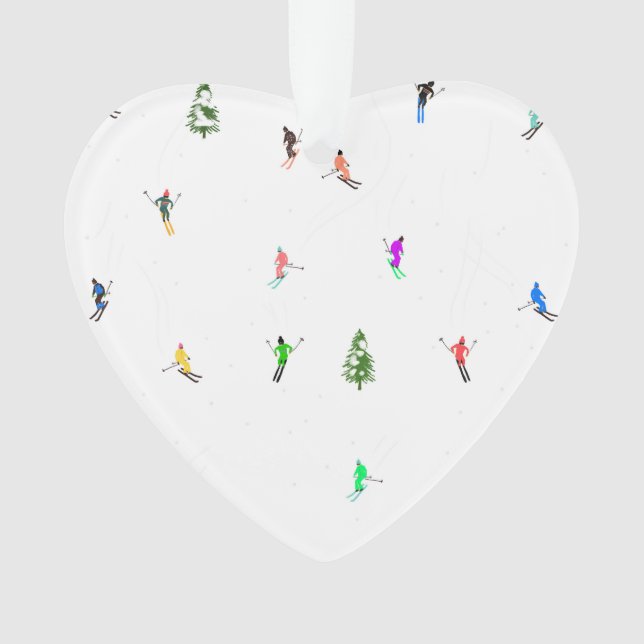 Ski alpin d'hiver Ski Ski Ski Motif (devant)