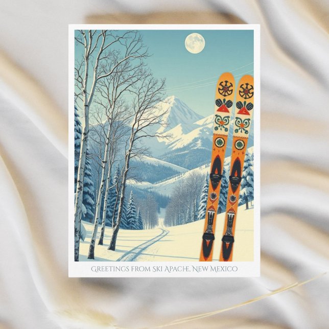 Ski Apache Nouveau Mexique Sierra Blanca USA Carte (Créateur téléchargé)