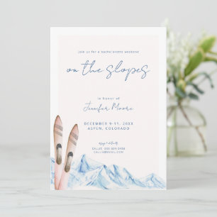 Ski Bachelorette Party Week-end Invitation