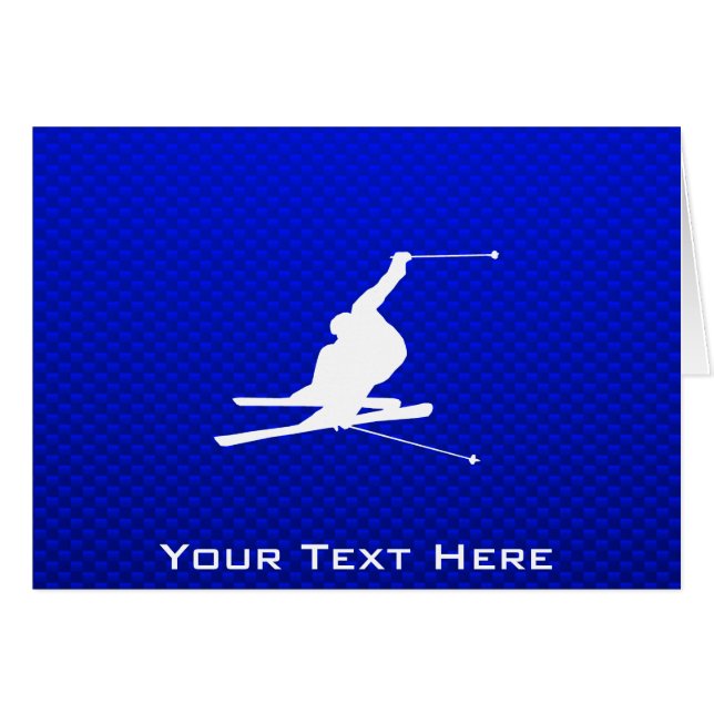 Ski bleu de neige (Devant horizontal)