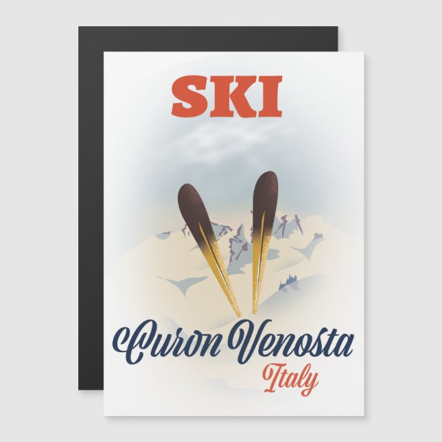 Ski Curon Venosta Italie poster de ski (Devant / Derrière)