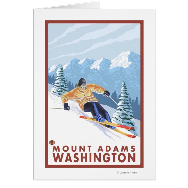 Ski de neige - Mount Adams, Washington (Devant)