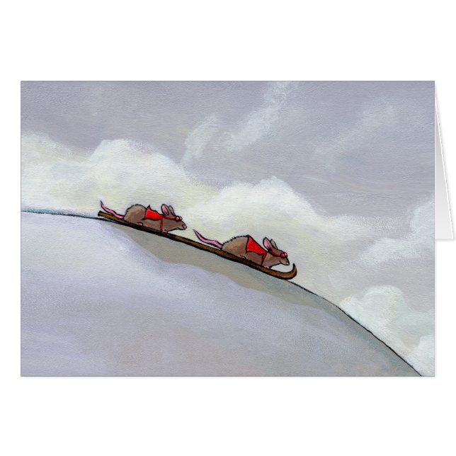 Ski de peinture d'art d'équipe de ski de rat (Devant horizontal)