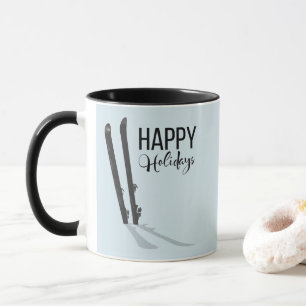 Ski d'hiver Joyeux vacances café Mug