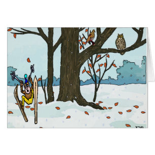 Ski et oiseaux de Noël japonais