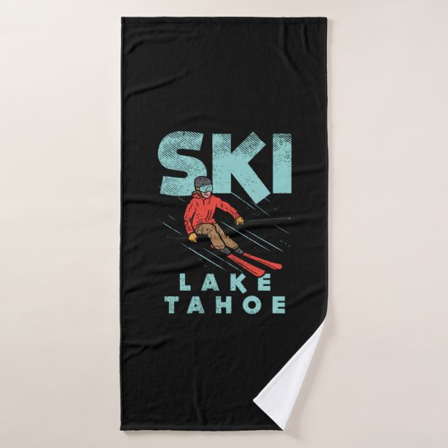 Ski Lake Tahoe (Serviette de bain)