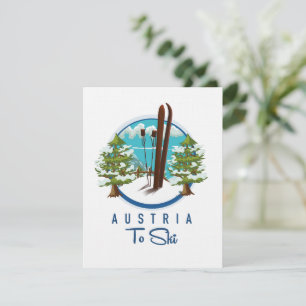 Ski, logo d'affiche de ski.