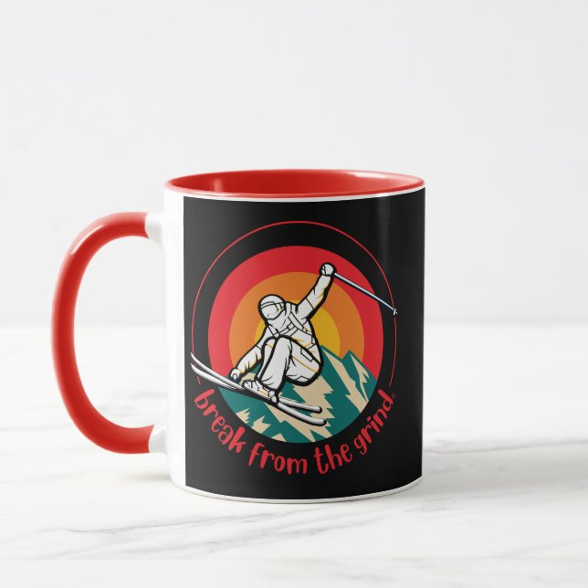 Ski Mountain BFTG Café Mug (Gauche)