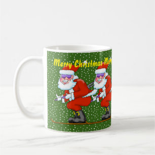 Ski Père Noël Christmas Mug