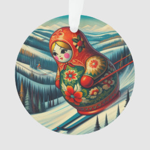 Ski Poupée Matryoshka Neige d'hiver