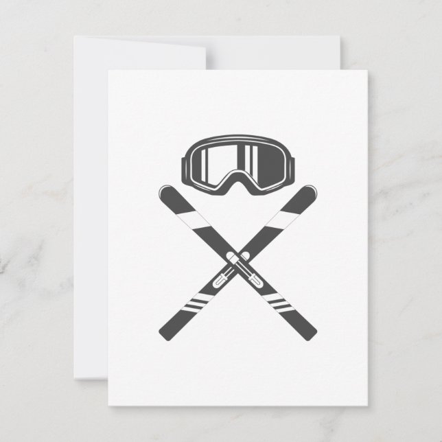 Ski traversé (Devant)