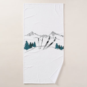 Ski Vous Plus Tard Ski Scène Sports D'Hiver