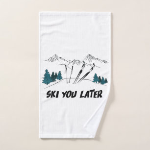 Ski Vous Plus Tard Station De Ski Scène D'Hiver