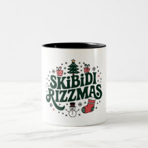 Skibidi Rizzmas Mug - Drôle café de Noël