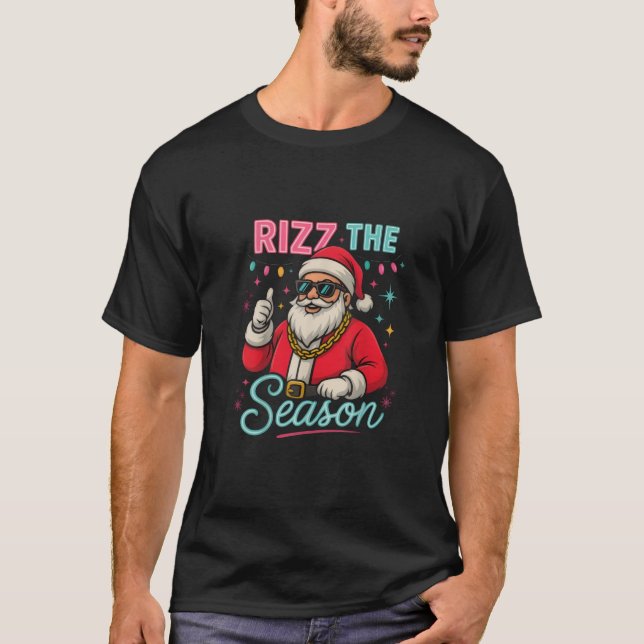 Skibidi Rizzmas Santa Rizz The Season T-Shirt (Devant)