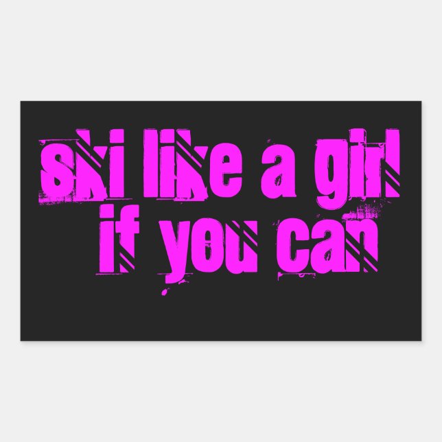 skier comme un autocollant (Devant)