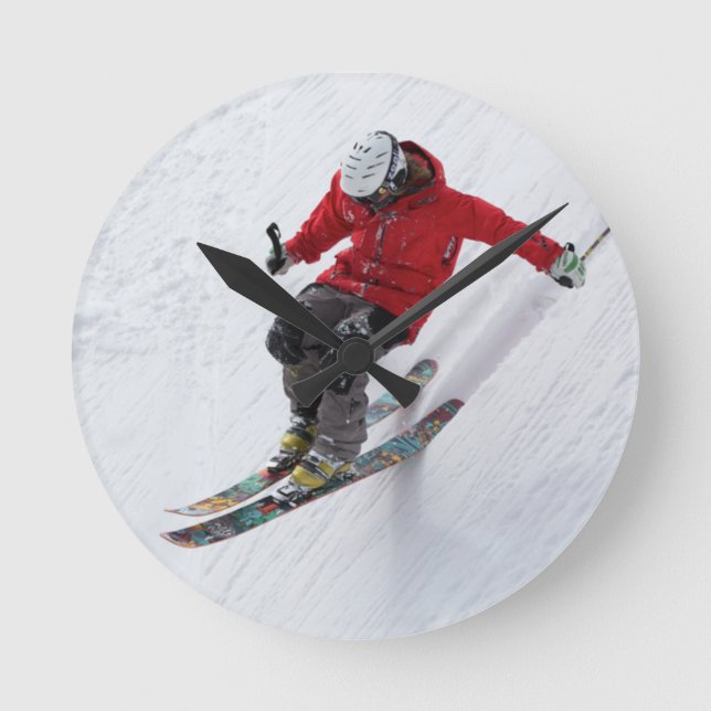 Skier - Horloge murale acrylique - HAMbWG (Recto)