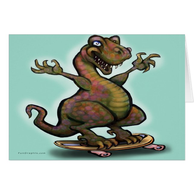 Skieur Saurus Rex (Devant horizontal)