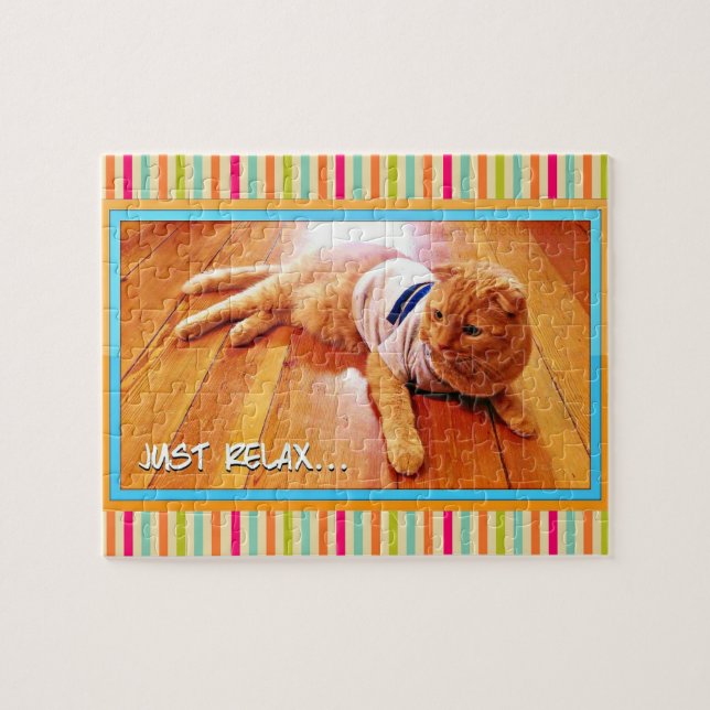 Skippy Chat Merveilleux Colorful Jote Puzzle Puzzl (Horizontal)