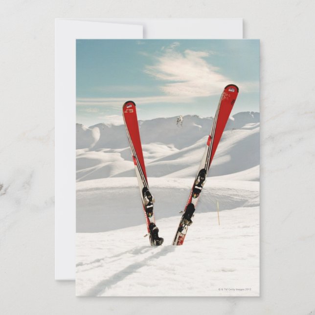 Skis rouges (Devant)