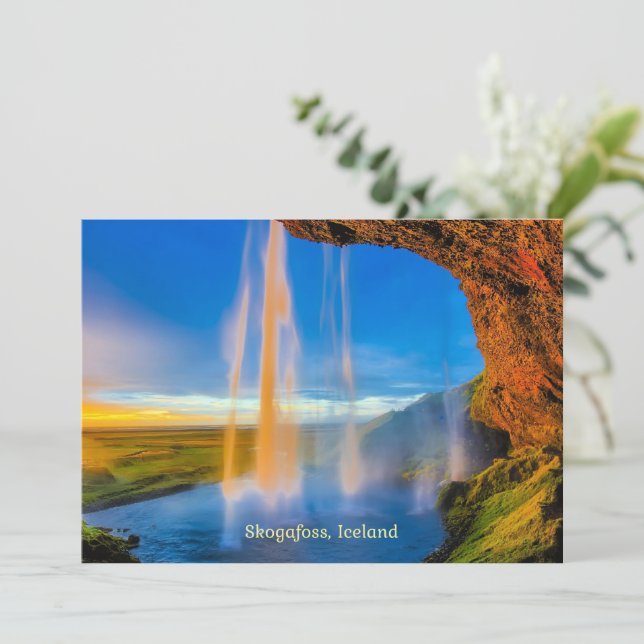 Skogafoss, Islande (Debout devant)