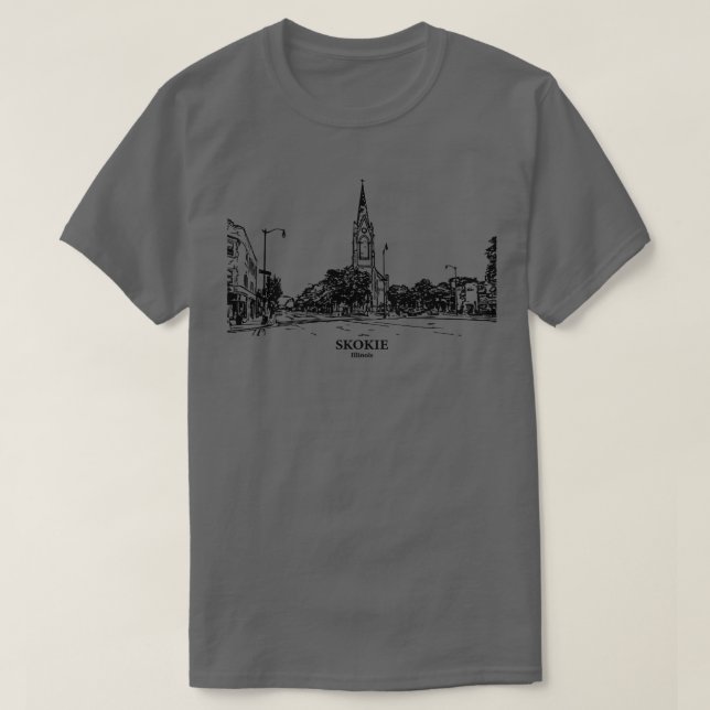 Skokie Illinois TShirt 1 (Design devant)