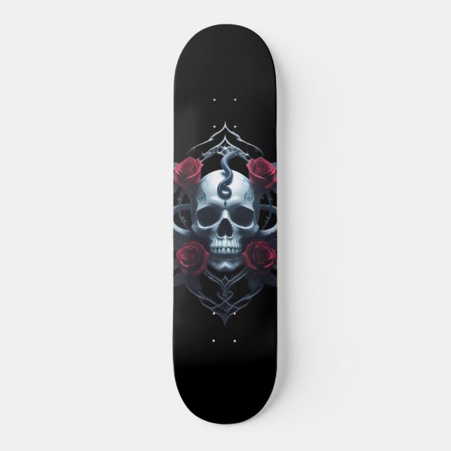 Skull And Snake Gothique Skateboard (Recto)