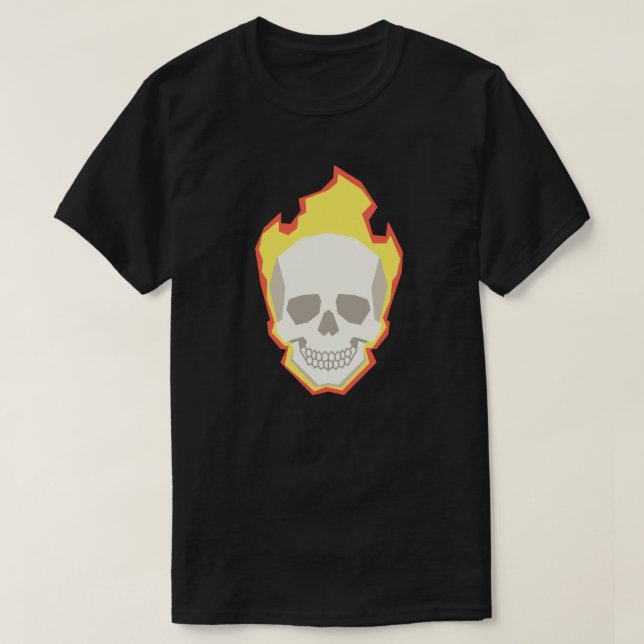 Skull Graphic T-Shirt – Minimal Dark Skull Design  (Design devant)