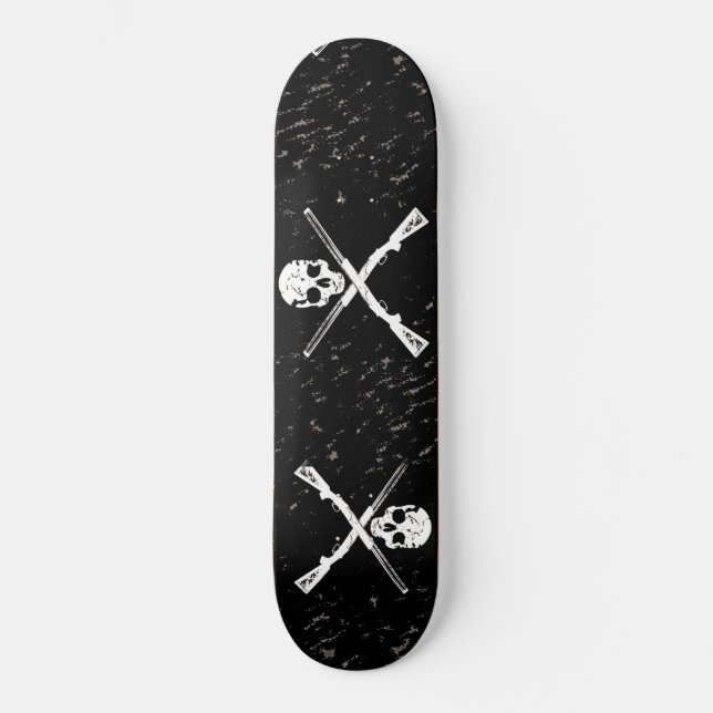 Skull & Guns Skateboard par Bradley Boness (Recto)