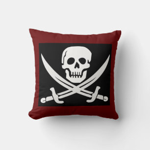 SKULL N CROSSBONES PIRATE COUSSIN
