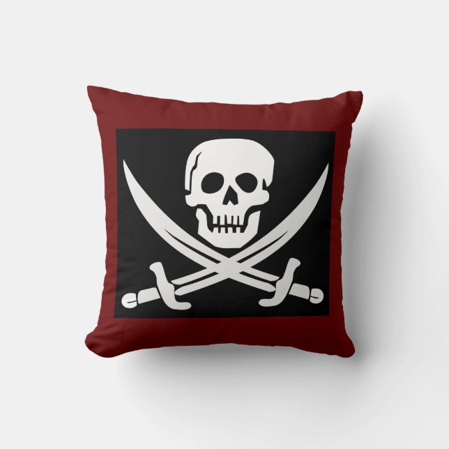 SKULL N CROSSBONES PIRATE COUSSIN (Recto)
