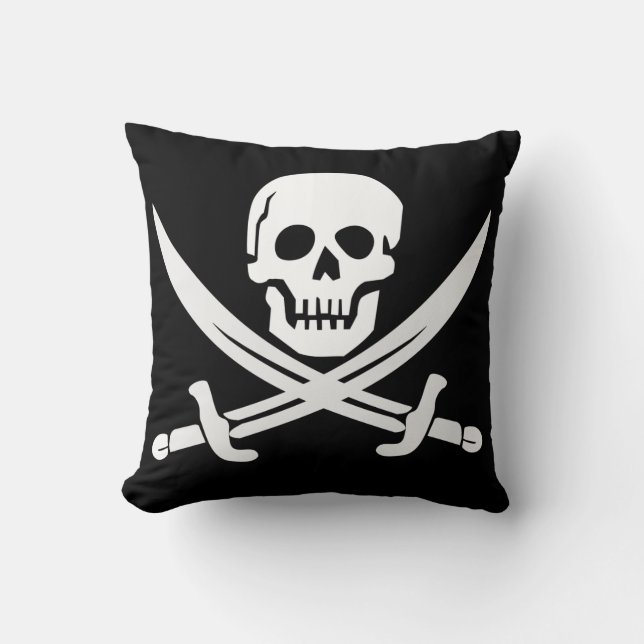 SKULL N CROSSBONES PIRATE COUSSIN (Recto)