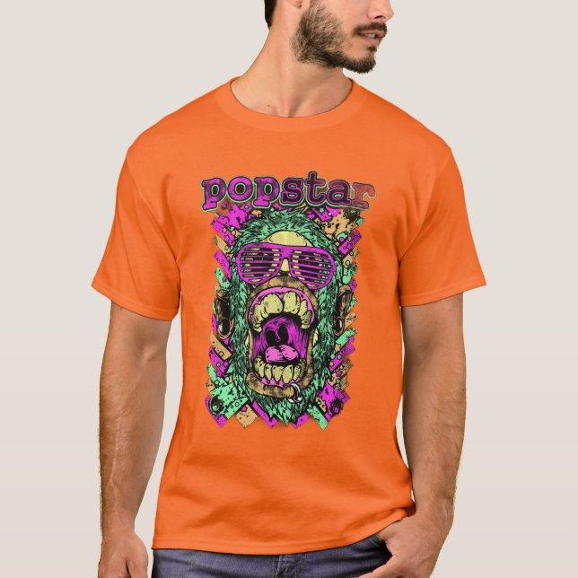 Skull Pop Star T-Shirt (Devant)