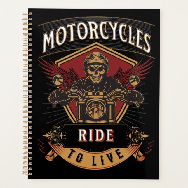Skull Ride Cycles moteurs, Ride To Live (Devant)