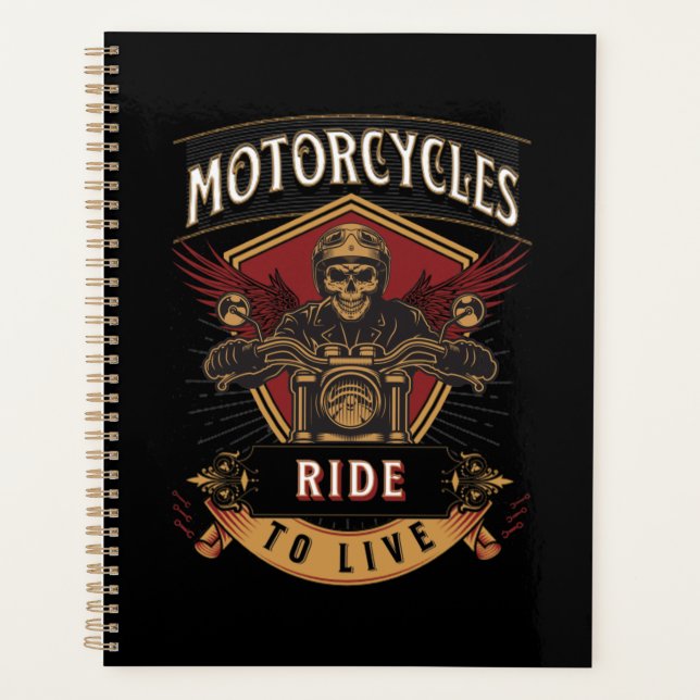 Skull Ride Cycles moteurs, Ride To Live (Devant)