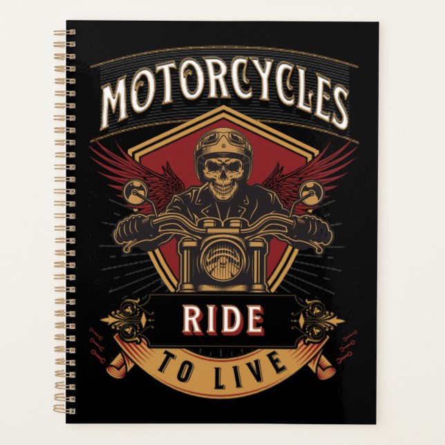 Skull Ride Cycles moteurs, Ride To Live (Devant)