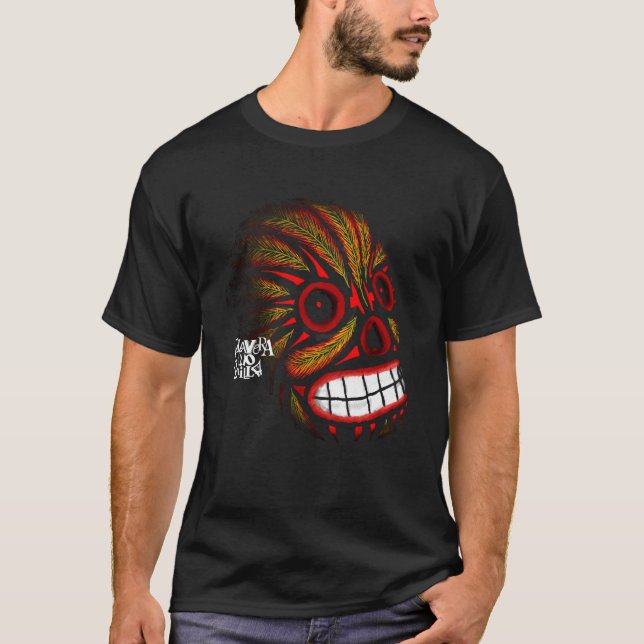Skull t-shirts with feathers fun designs   (Devant)