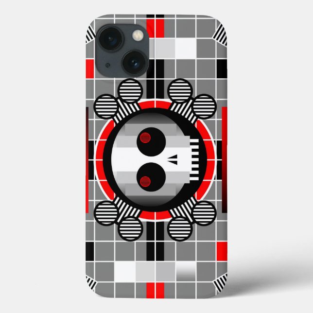 Skull TV iPhone à peine là coque (Verso)