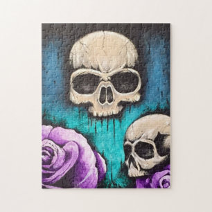 "Skuls & Roses" Art Puzzle