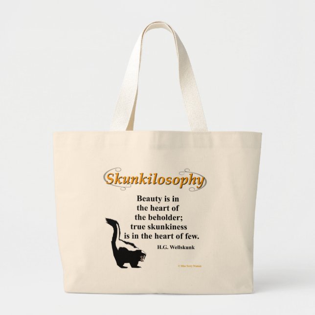 Skunkilosophy : sac fourre-tout de grande taille (Devant)