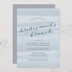 Sky Blue Bridesmaitres Brunch Invitation