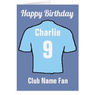 Sky Blue Football Club Chemises à Personnaliser
