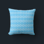 sky BLUE & WHITE, DREIDEL & STARS coussin<br><div class="desc">ETOILE coussin Dreidel bleu et blanc DE DAVID TRIM ETOILE DE DAVID SUR LE DOS par le designer Sandy Closs ~ SandyCloss~</div>