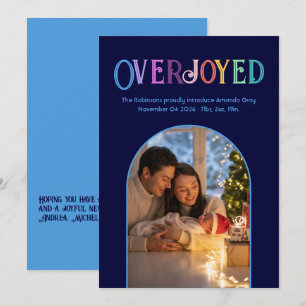 Sky Dreams Xmas Baby Faire-part de naissance Photo