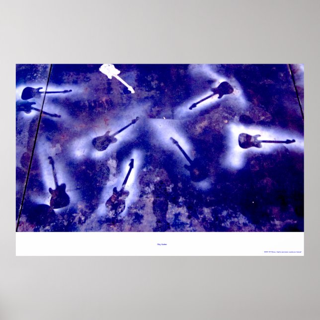 Sky Guitar Poster (Devant)