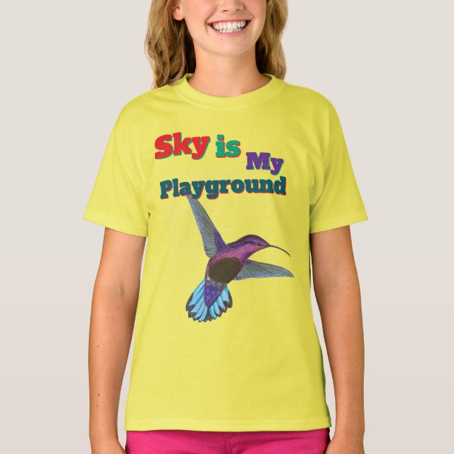 Sky is My Playground T-shirt pour la conception d’ (Devant)