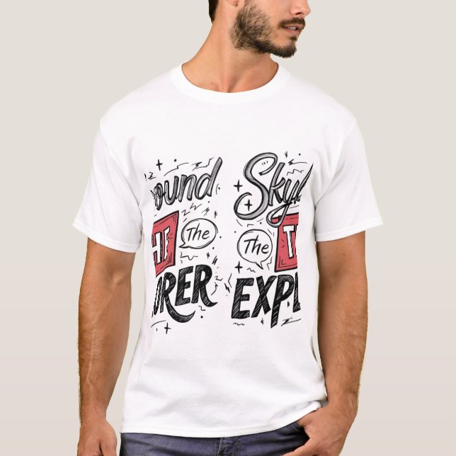 SKYBOUND THE EXPLORER MEN'S BASIC T-SHIRT 👕 ✅ (Devant)